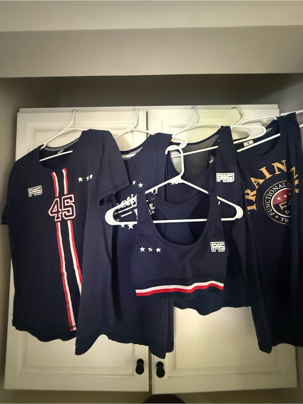 F45 Training T, Tanks, and Sports Bra Set